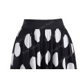 Kate Kasin Womens Fashion Summer Haute taille Long Polka Dots Chiffon Jupe KK000295-1